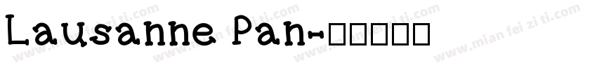 Lausanne Pan字体转换